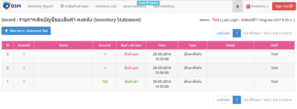 inventory module : SOFTIMO